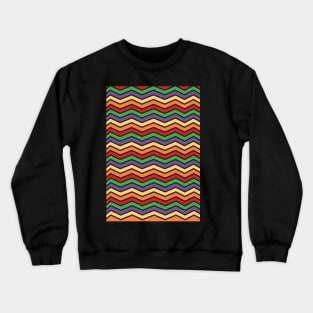 Colorful Chevron Design Crewneck Sweatshirt